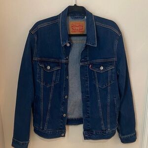 Women’s Levi’s Original Trucker Denim Jacket Dark Wash Size S Fits Medium